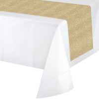 6 pc Bulk Glittering Gold Table Runners