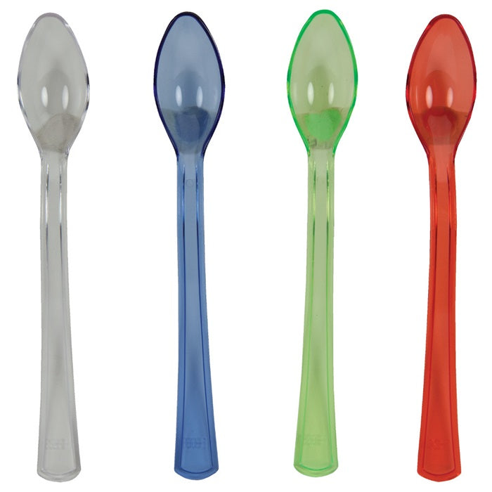 144 pc Bulk Assorted Translucent TrendWare Mini Spoons