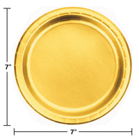 96ct Bulk Gold Foil Dessert Plates