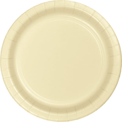 240 pc Bulk Ivory Sturdy Style 8.75 inch Dinner Plates