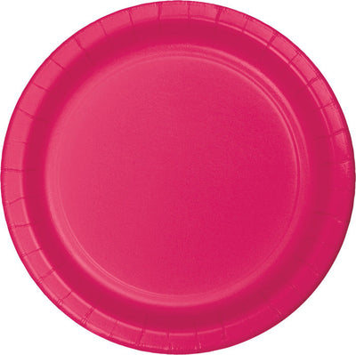 240 pc Bulk Hot Magenta Sturdy Style 8.75 inch Dinner Plates