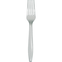 600 pc Bulk Shimmering Silver Plastic Forks