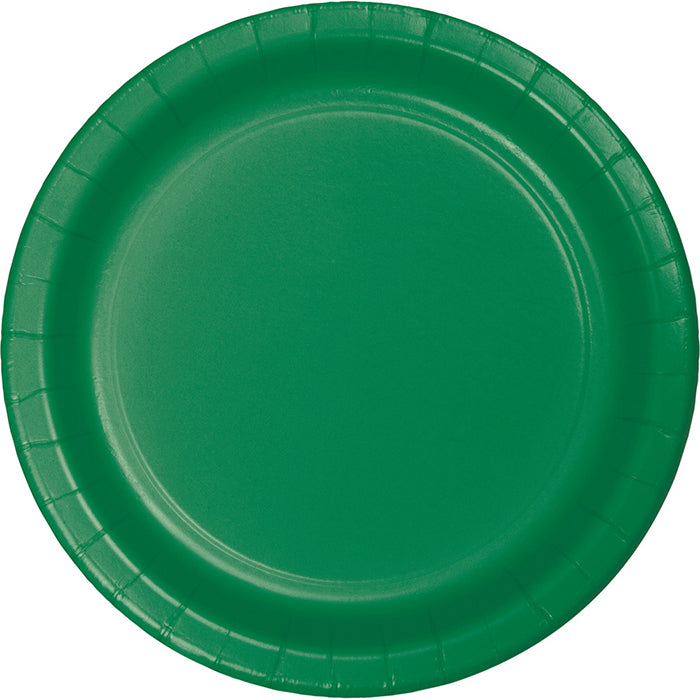 96 pc Bulk Emerald Green Value Friendly 8.75 inch Dinner Plates