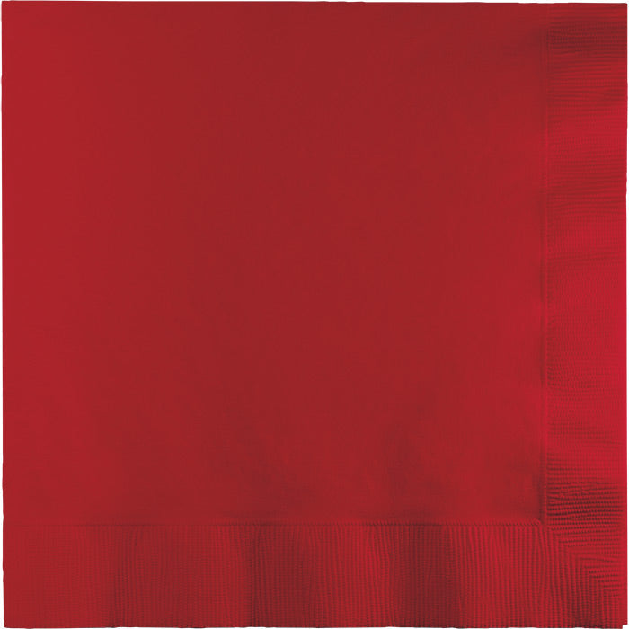 600 pc Bulk Classic Red 2 Ply Luncheon Napkins