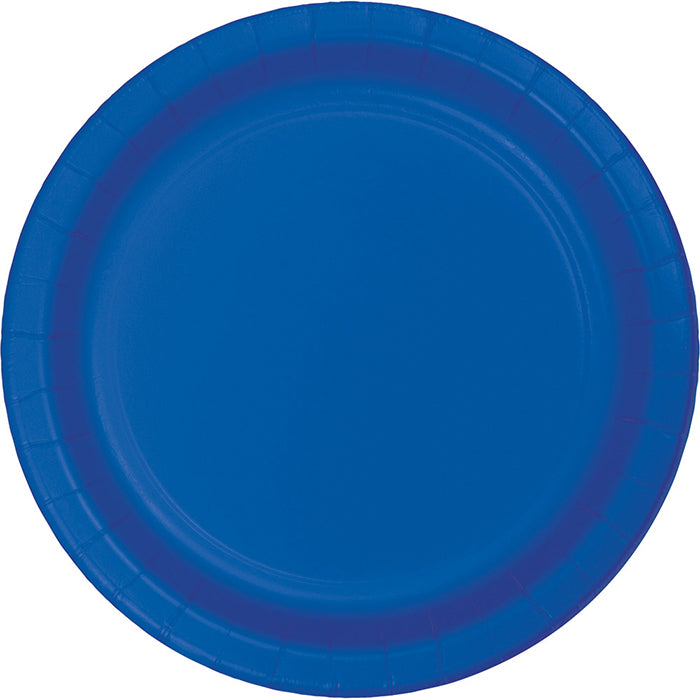 96 pc Bulk Cobalt Blue Value Friendly 8.75 inch Dinner Plates