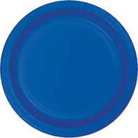 96 pc Bulk Cobalt Blue Value Friendly 8.75 inch Dinner Plates