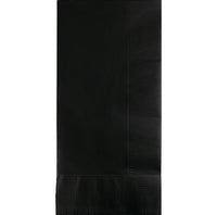 600 pc Bulk Black Velvet 2 Ply Dinner Napkins