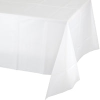 12 pc Bulk White Value Friendly Plastic Table Cover