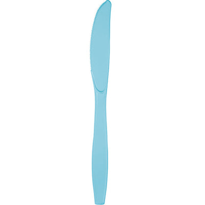 288 pc Bulk Pastel Blue Plastic Knives