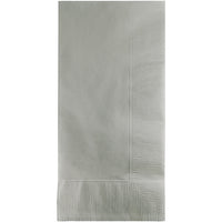600 pc Bulk Shimmering Silver 2 Ply Dinner Napkins
