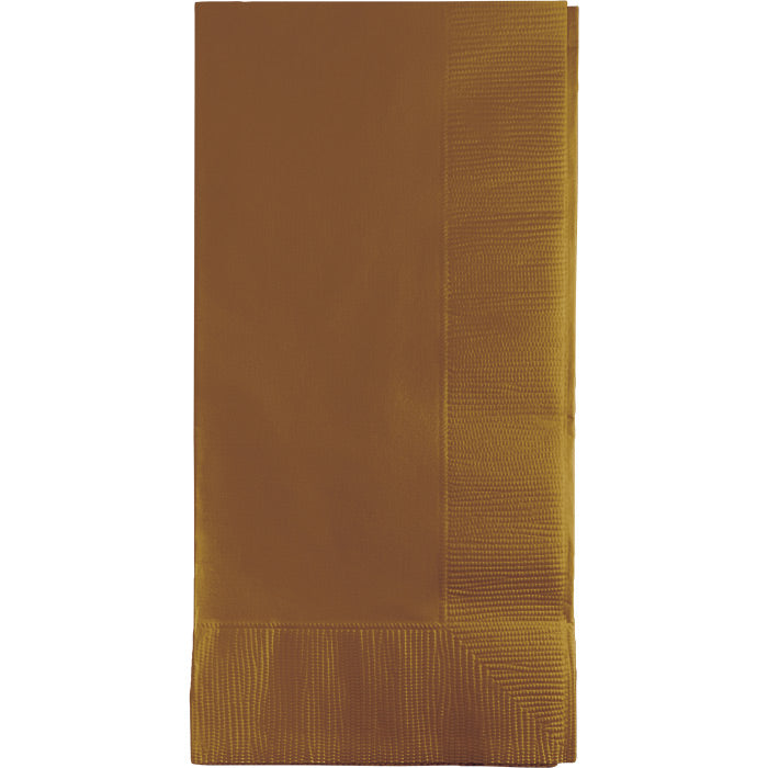 600 pc Bulk Glittering Gold 2 Ply Dinner Napkins