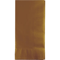 600 pc Bulk Glittering Gold 2 Ply Dinner Napkins