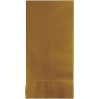 600 pc Bulk Glittering Gold 2 Ply Dinner Napkins