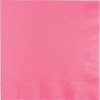 250 pc Bulk Candy Pink Dinner Napkins 3 Ply