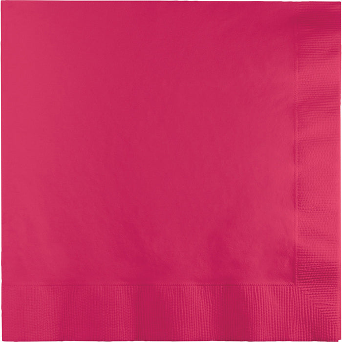 250 pc Bulk Hot Magenta Dinner Napkins 3 Ply