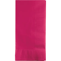 600 pc Bulk Hot Magenta 2 Ply Dinner Napkins