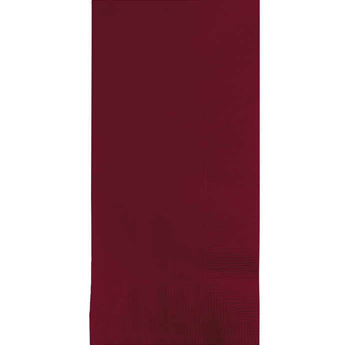 600 pc Bulk Burgundy 2 Ply Dinner Napkins