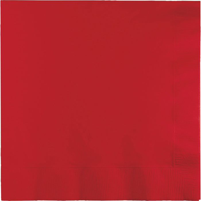 250 pc Bulk Classic Red Dinner Napkins 3 Ply