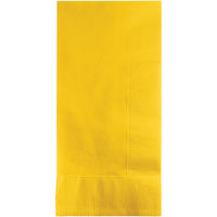 600 pc Bulk School Bus Yellow 2 Ply Dinner Napkins