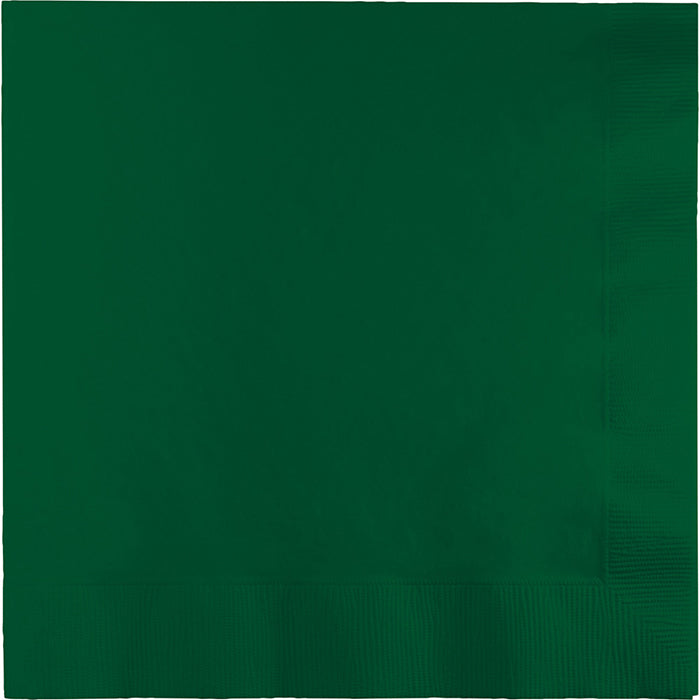 250 pc Bulk Hunter Green Dinner Napkins 3 Ply