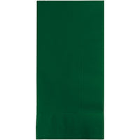 600 pc Bulk Hunter Green Paper Dinner Napkins 2Ply 1/8FLD