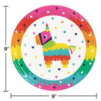96ct Bulk Fiesta Fun Dinner Plates