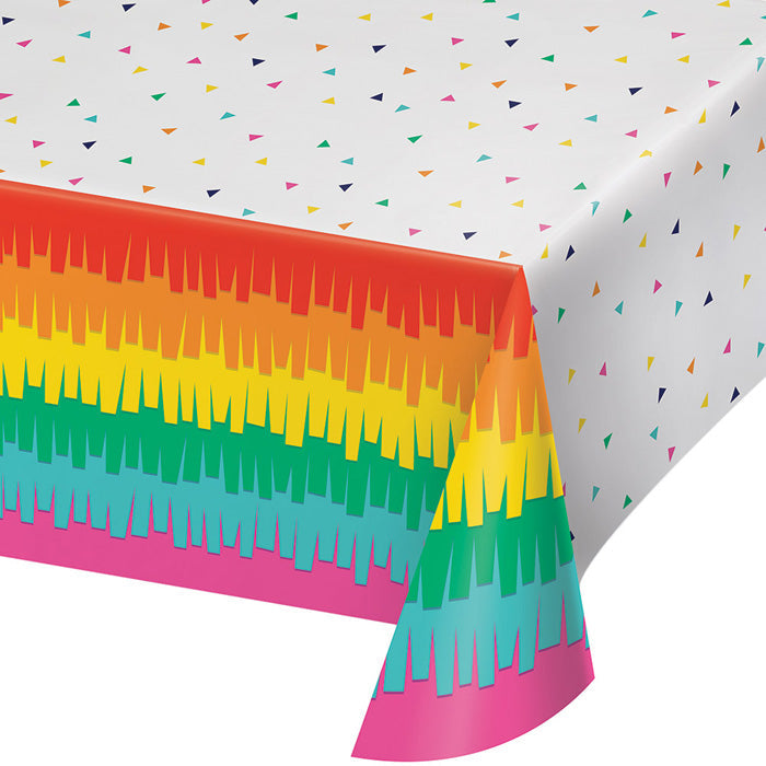 6 pc Bulk Fiesta Fun Plastic Table Covers