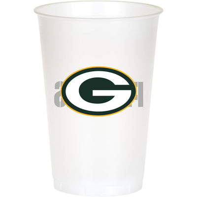 Green Bay Packers Plastic Cup, 20 Oz (8/Pkg)