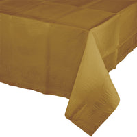 6 pc Bulk Glittering Gold Paper Table Covers 54
