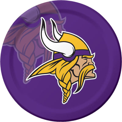 Minnesota Vikings Paper Plates (8/Pkg)