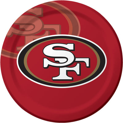 San Francisco 49ers Paper Plates (8/Pkg)