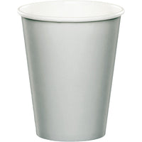 240 pc Bulk Shimmering Silver 9 oz Hot & Cold Cups