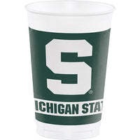 96 pc Bulk Michigan State University 20 oz Plastic Cups