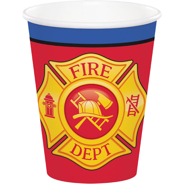 96 pc Bulk Fire Truck 9 oz Cups