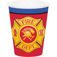 96 pc Bulk Fire Truck 9 oz Cups