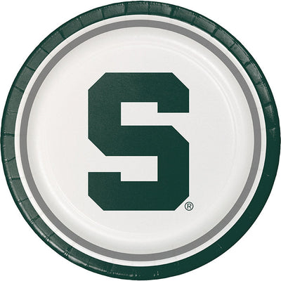 96 pc Bulk Michigan State University Dinner Plate