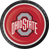 96 pc Bulk Ohio State University Dinner Plates