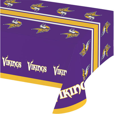 Minnesota Vikings Plastic Table Cover, 54" X 102"
