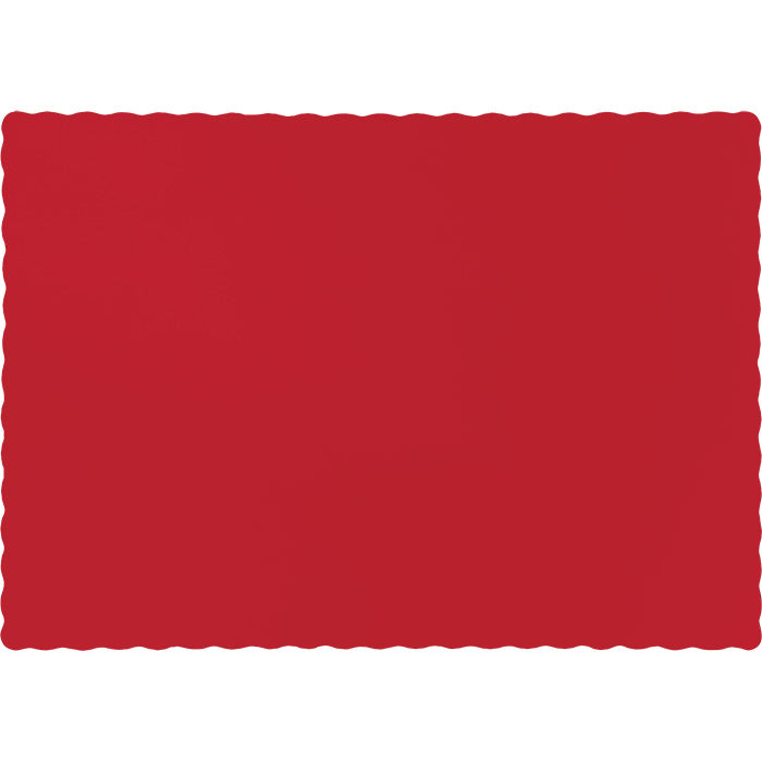 600 pc Bulk Classic Red Paper Placemats