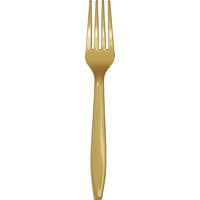 600 pc Bulk Glittering Gold Plastic Forks