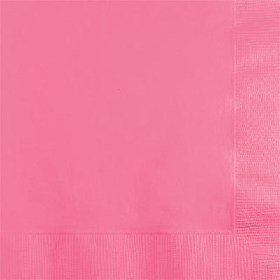 600 pc Bulk Candy Pink 2 ply Beverage Napkins