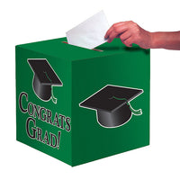 6 pc Bulk Graduation Card Boxes Green
