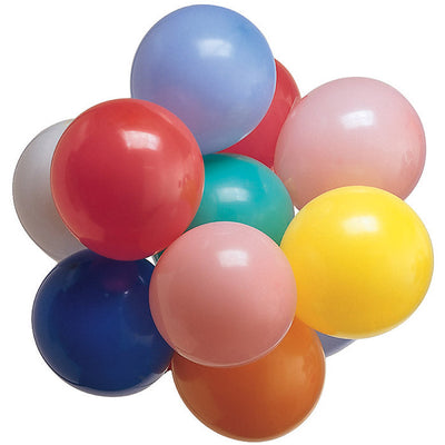 240 pc Bulk Assorted 9" Latex Balloons