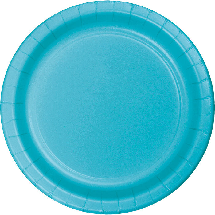 240 pc Bulk Bermuda Blue Sturdy Style Paper Banquet Plates 10.25 inch