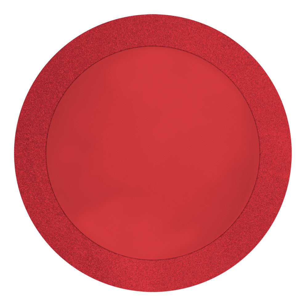 96 pc Bulk Red Glitz Placemat with Glitter Border