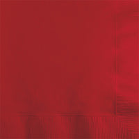 600 pc Bulk Classic Red 2 ply Beverage Napkins