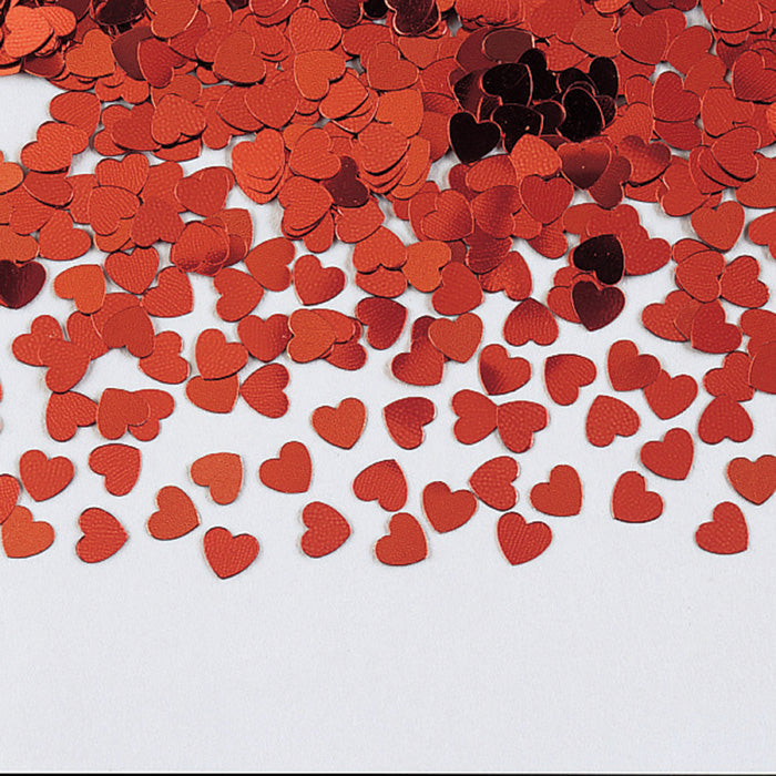 12 pc Bulk Red Heart Confetti