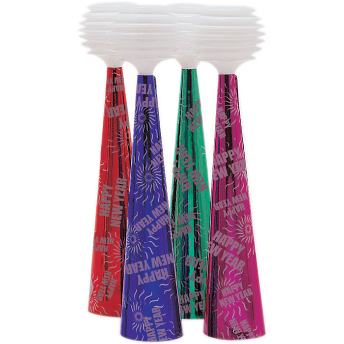 24 pc Bulk New Year's Eve Party Horns
