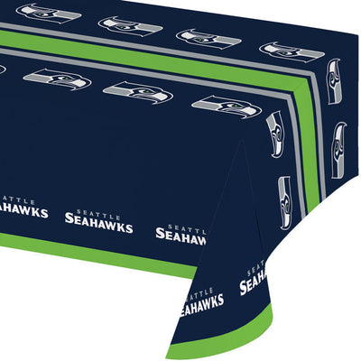 Seattle Seahawks Plastic Table Cover, 54" X 102"