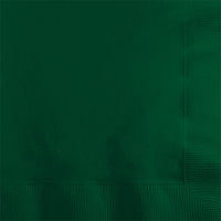 600 pc Bulk Hunter Green 2 Ply Beverage Napkins